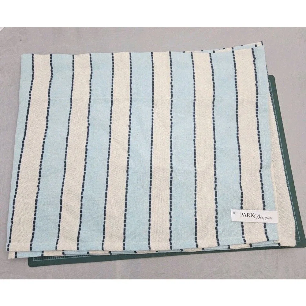 Park Designs Dockside Stripe Valance Curtain 72 in x 14 in - One Valance